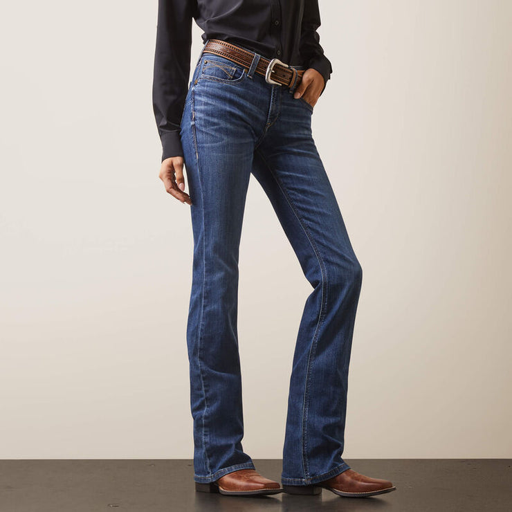 Front view of Ariat R.E.A.L. Perfect Rise Leila Women’s Boot Cut Jeans