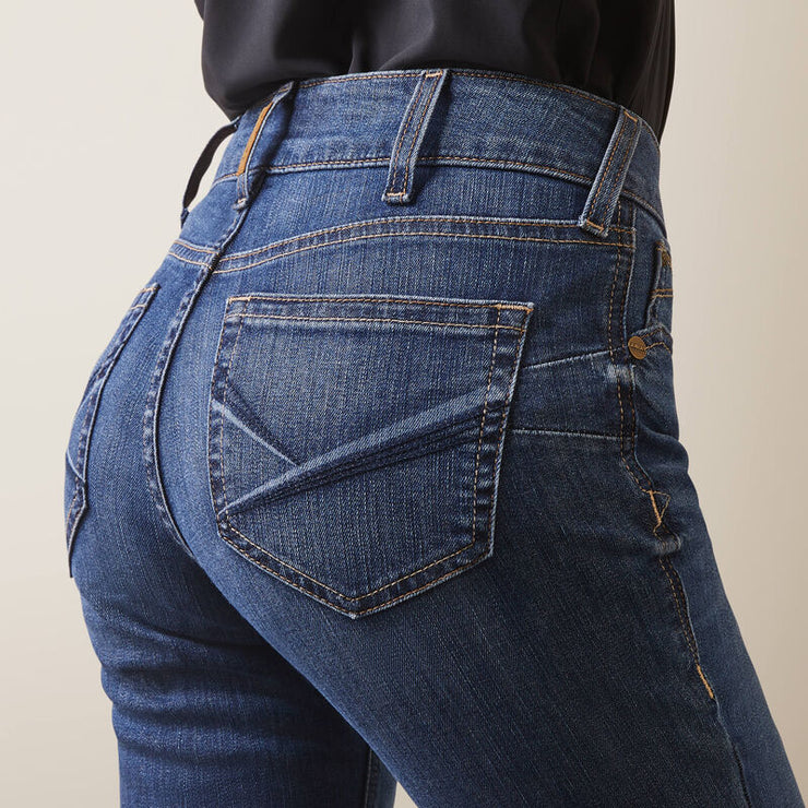 Waistband detail of Leila Perfect Rise Boot Cut Women’s Jeans