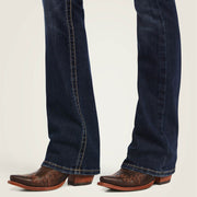 Ariat Lexie Perfect Rise Boot Cut Jeans styled over cowgirl boots