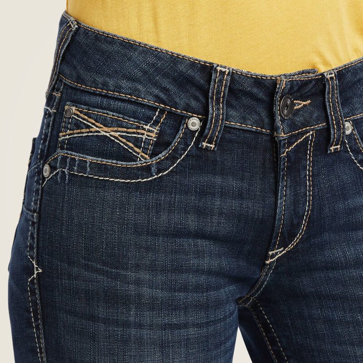 Waistband detail of Ariat Lexie Perfect Rise Boot Cut Women’s Jeans