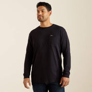 Front view of Ariat Rebar Cotton Strong Bare Knuckle Men’s Work T-Shirt
