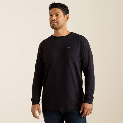 Front view of Ariat Rebar Cotton Strong Bare Knuckle Men’s Work T-Shirt