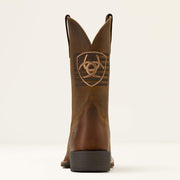 Back heel view of Ariat Sport Freedom Cowboy Boot showing pull tabs and durable Duratread™ sole.