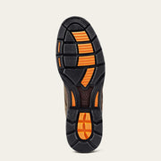 Outsole of Ariat WorkHog 8" Men’s Work Boot with slip-resistant tread.