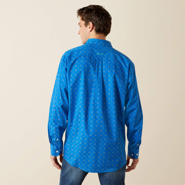 Back view of Ariat Wrinkle Free Carter Men’s Classic Fit Shirt