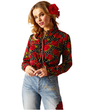 WMS Retro Rose Rodeo Quincy Shirt