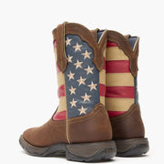 Back heel view of Durango Lady Rebel Patriotic Flag Women’s Western Boot