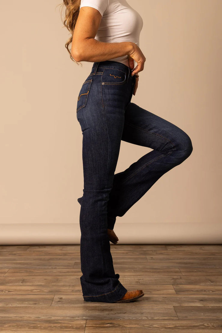 Kimes Ranch Jennifer Ultra High Rise Jeans styled with cowgirl boots