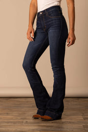 Close-up waist detail of Kimes Ranch Jennifer Ultra High Rise Jeans