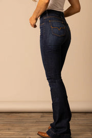 Jennifer Ultra High Rise Jeans by Kimes Ranch styled over cowgirl boots