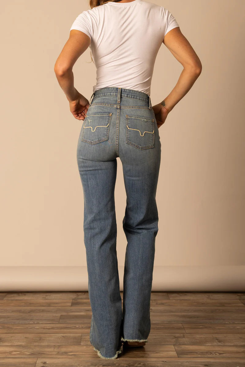 Back pocket detail of Olivia High Rise Jeans for women
