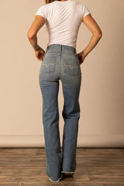 Back pocket detail of Olivia High Rise Jeans for women