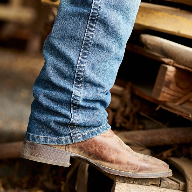 Bootcut jeans over Ariat Patriot Cowboy Boot