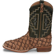 Detailed shaft stitching on Tony Lama Exotic Cowboy Boots