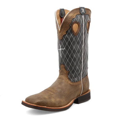 Front view of Twisted X 14" Ruff Stock Men's Cowboy Boots