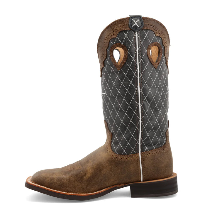 Side profile of Twisted X Ruff Stock Cowboy Boots for men