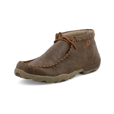 Front view of Twisted X Bomber Chukka Driving Moc Men’s D Toe Shoe