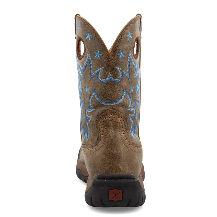 Back heel view of Twisted X Bomber K Toe Women’s Work Boot