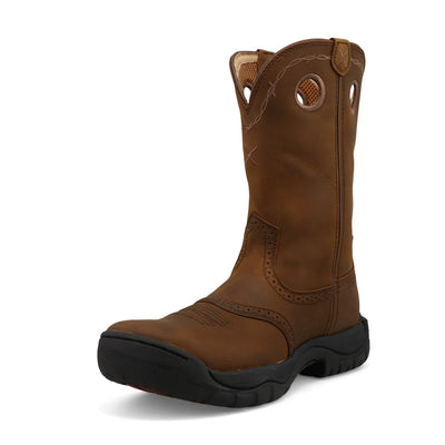 Front view of Twisted X Distressed 11" All Around Men’s Work Boot