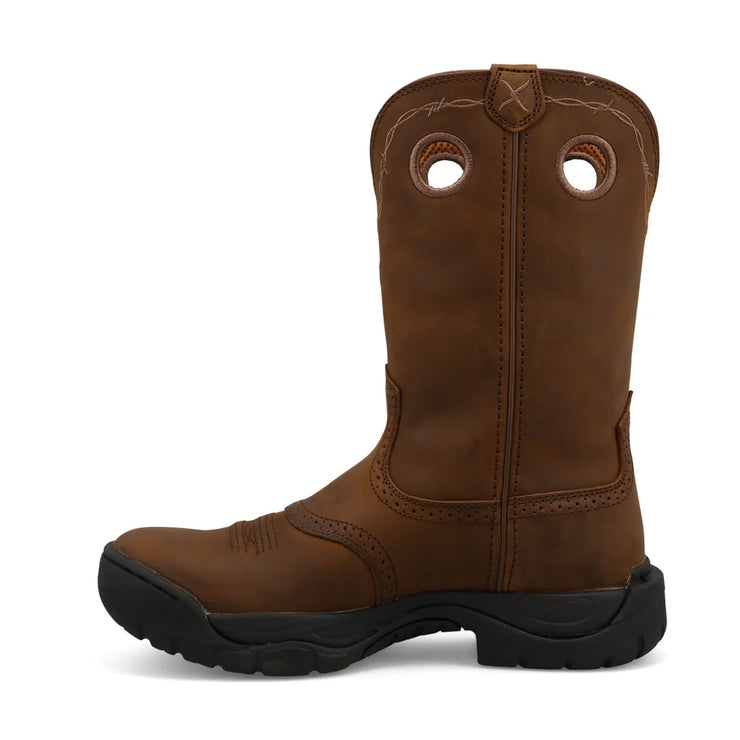 Side profile of Twisted X Distressed 11" All Around Men’s Work Boot