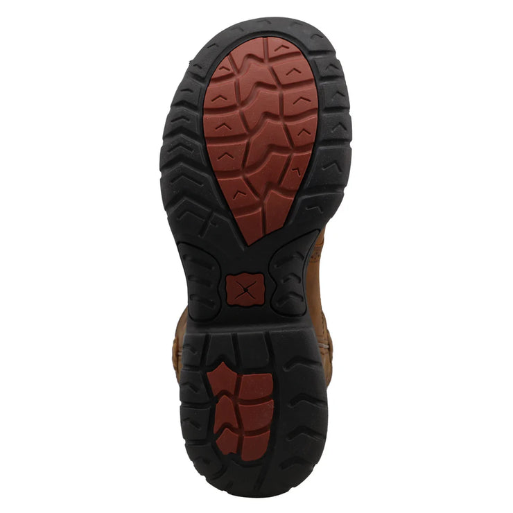 Outsole view of Twisted X Distressed 11" All Around Men’s Work Boot