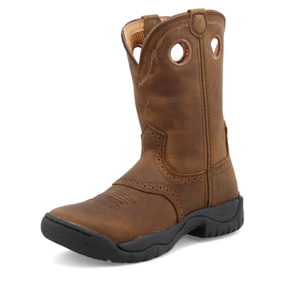 Front view of Twisted X Distressed 9" All Around Women’s Work Boot
