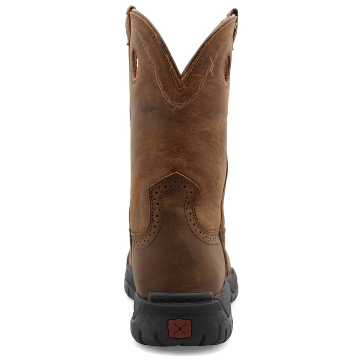 Back heel view of Twisted X Distressed 9" All Around Women’s Work Boot