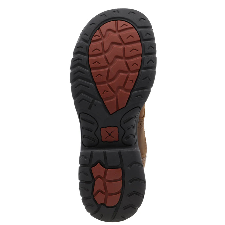 Outsole view of Twisted X Distressed 9" All Around Women’s Work Boot