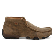 Close-up detail of leather finish on Twisted X "The Original" Chukka Moc