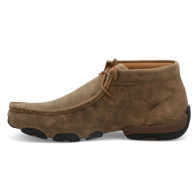 Side profile of Twisted X "The Original" Chukka Men’s Driving Moc Shoe