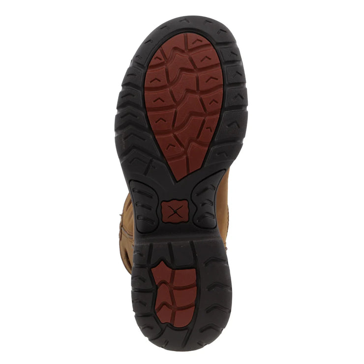 Rubber outsole on Twisted X Taupe Men's Waterproof Work Boot