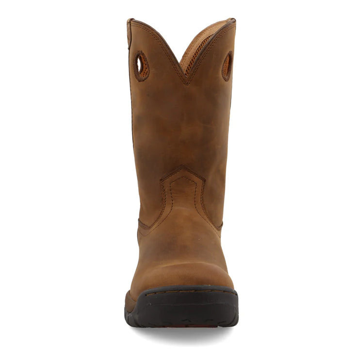 Reinforced toe of Twisted X Taupe Men's Waterproof Boot