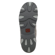Outsole view of Twisted X Woven Grey Chukka Driving Moc Men’s Shoe