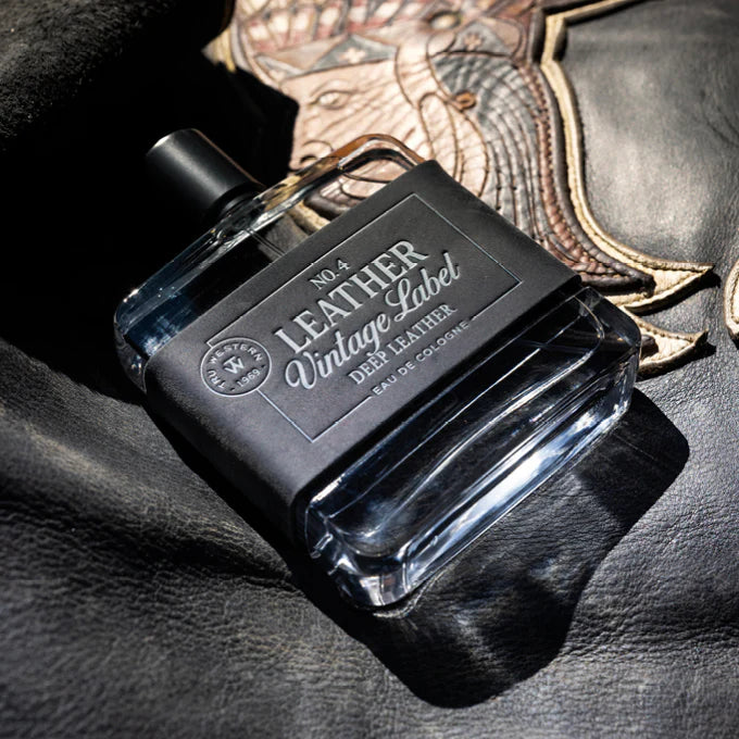 Tru Mens No. 4 Leather Vintage Label Deep Leather Cologne
