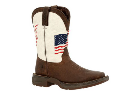 Lil' Rebel by Durango Little Boy's Distressed Flag Western Boot