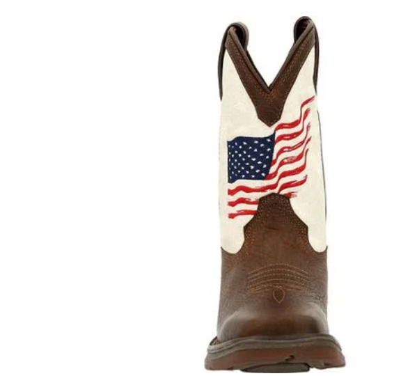 Lil' Rebel by Durango Little Boy's Distressed Flag Western Boot