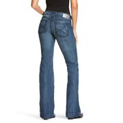 Trouser Mid Rise Stretch Outseam Ella Wide Leg Jean