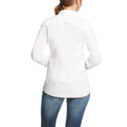 White Ariat Women's Long Sleeve Button Up