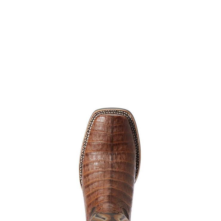 Ariat Men's Double Down Caiman Belly CRML/CVR BLK, Brown