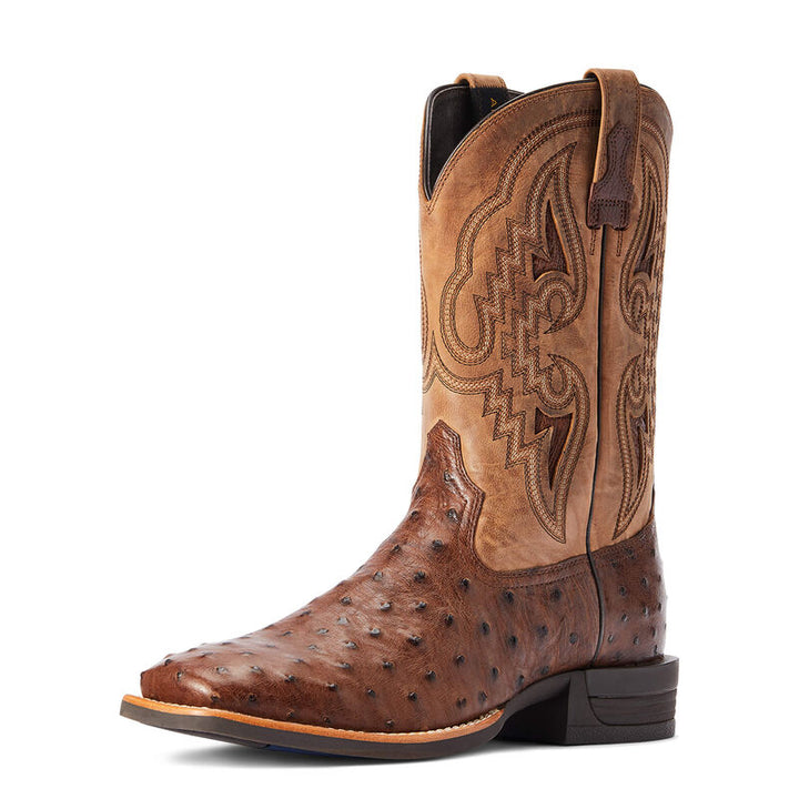 Men's Ariat Dagger Exotic Full-quill ostrich Western Boot