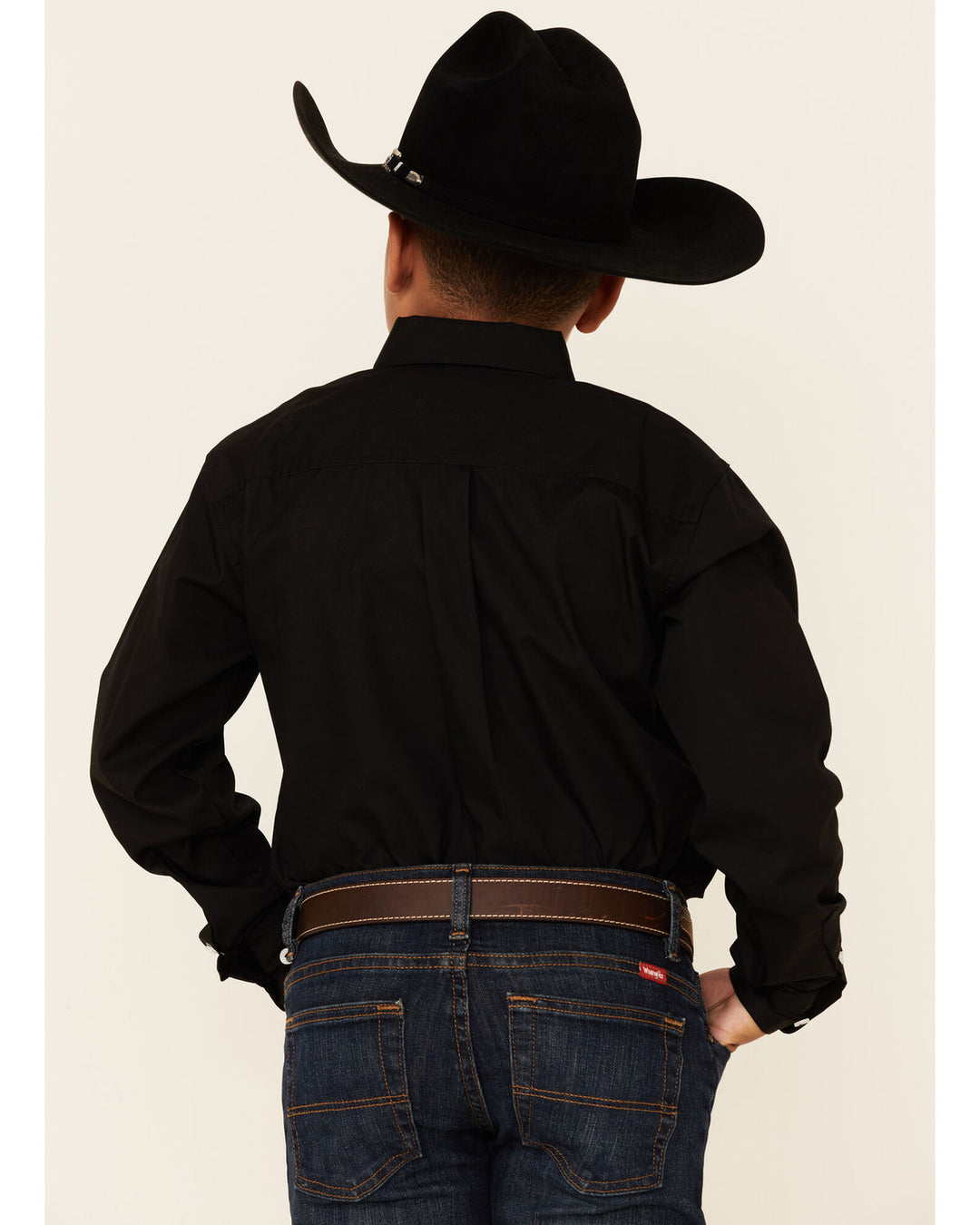 CINCH BOYS' BLACK LONG SLEEVE SHIRT