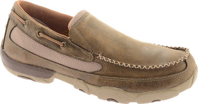 Twisted X Men's Brown Bomber Slip On Driving Mocs