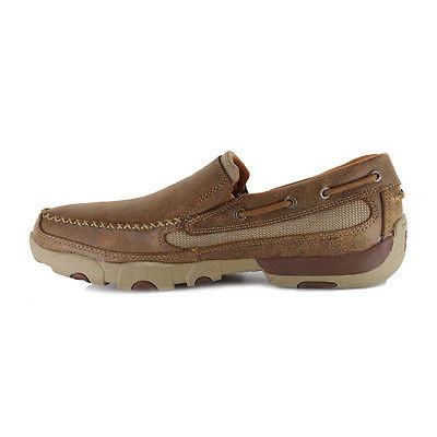 Twisted X Men's Brown Bomber Slip On Driving Mocs