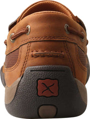 TWISTED X Men's Slip-On Oiled Saddle/Brown Driving Moccasins