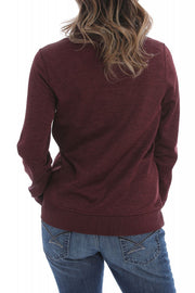 Women's Cinch Maroon Ladies Pullover