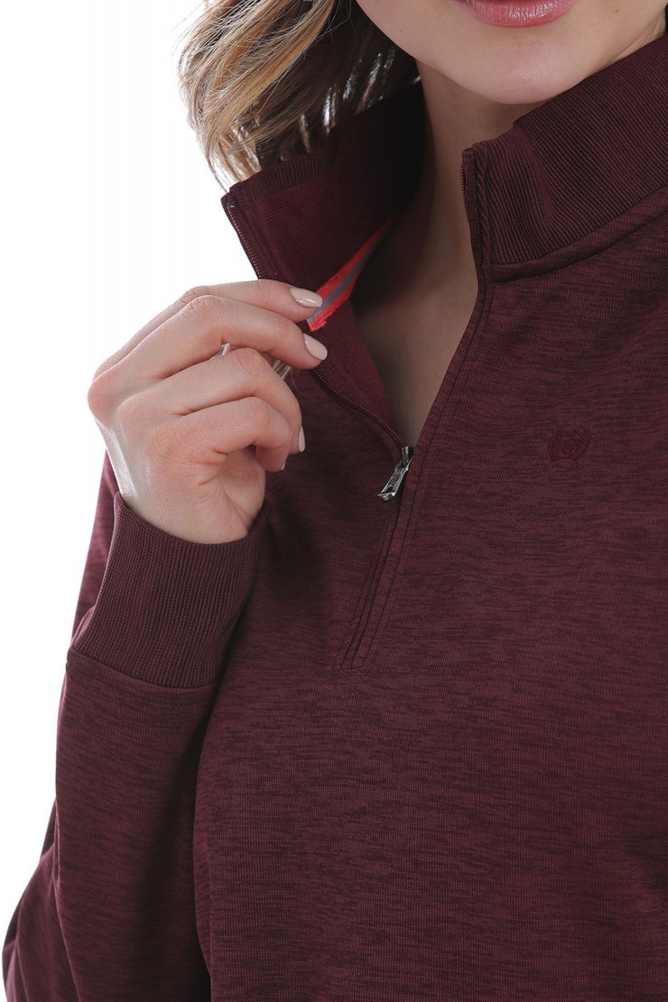 Women's Cinch Maroon Ladies Pullover